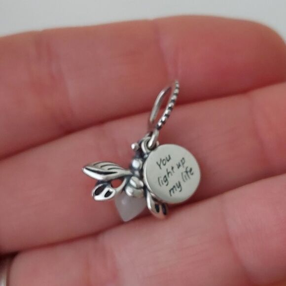 925 Silver Glow in the Dark Firefly Charm - Picture 7 of 8